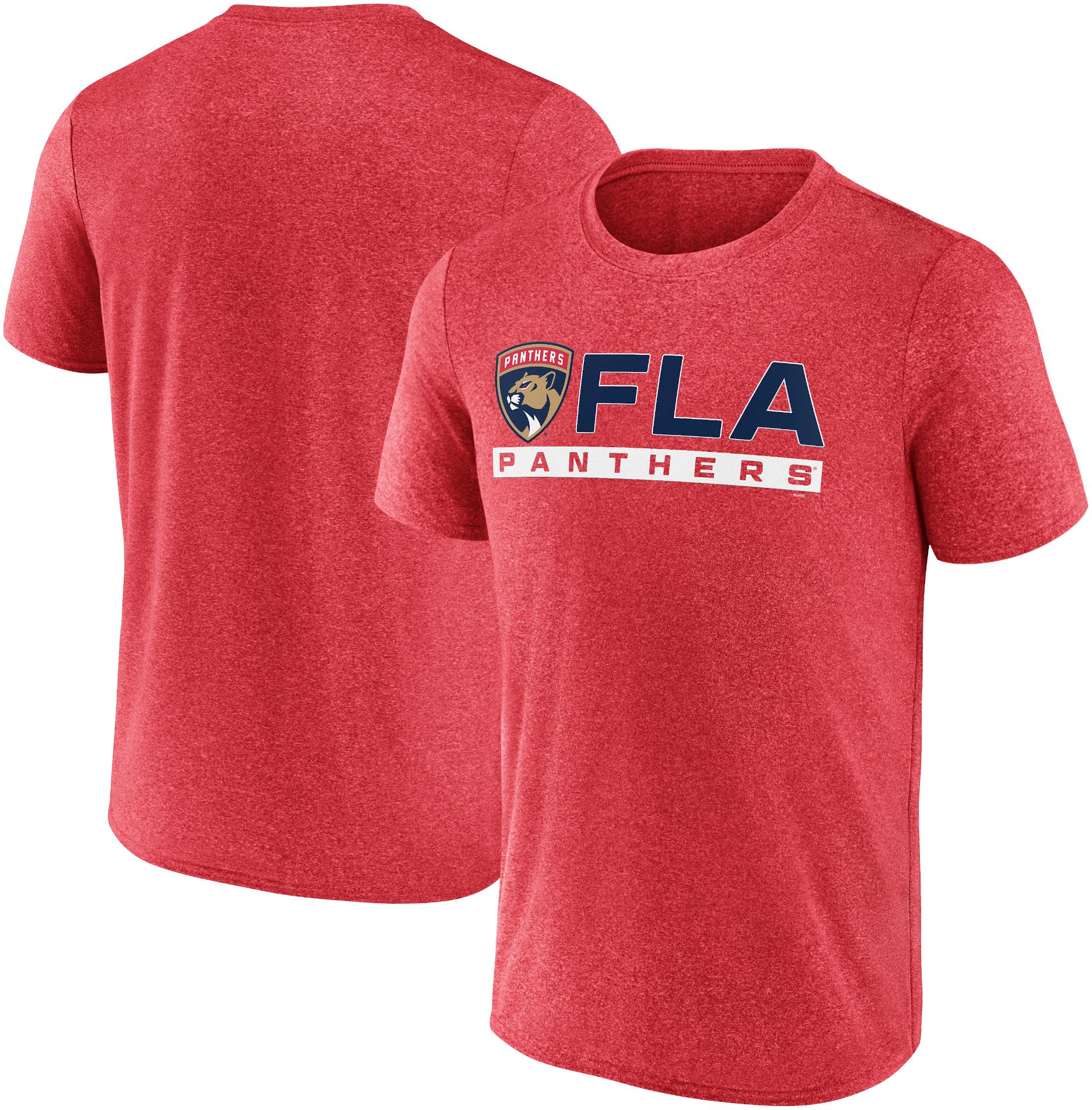 NHL Adult Florida Panthers Logo Red Tri-Blend T-Shirt product image