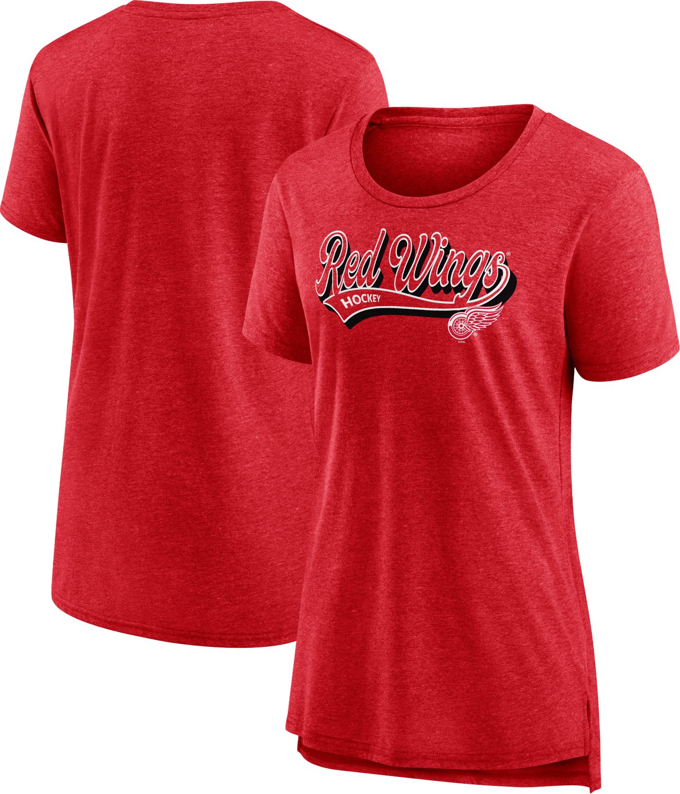 Detroit red wings t shirts women's clearance