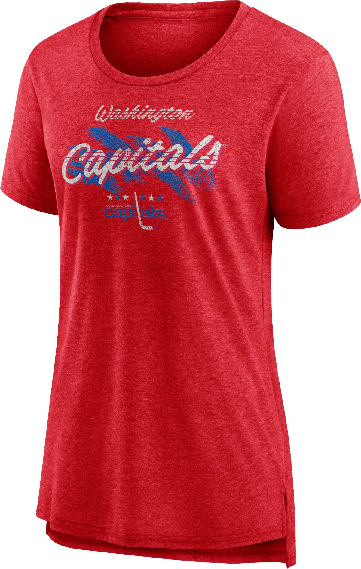 NHL Washington Capitals Vintage Red Tri-Blend T-Shirt