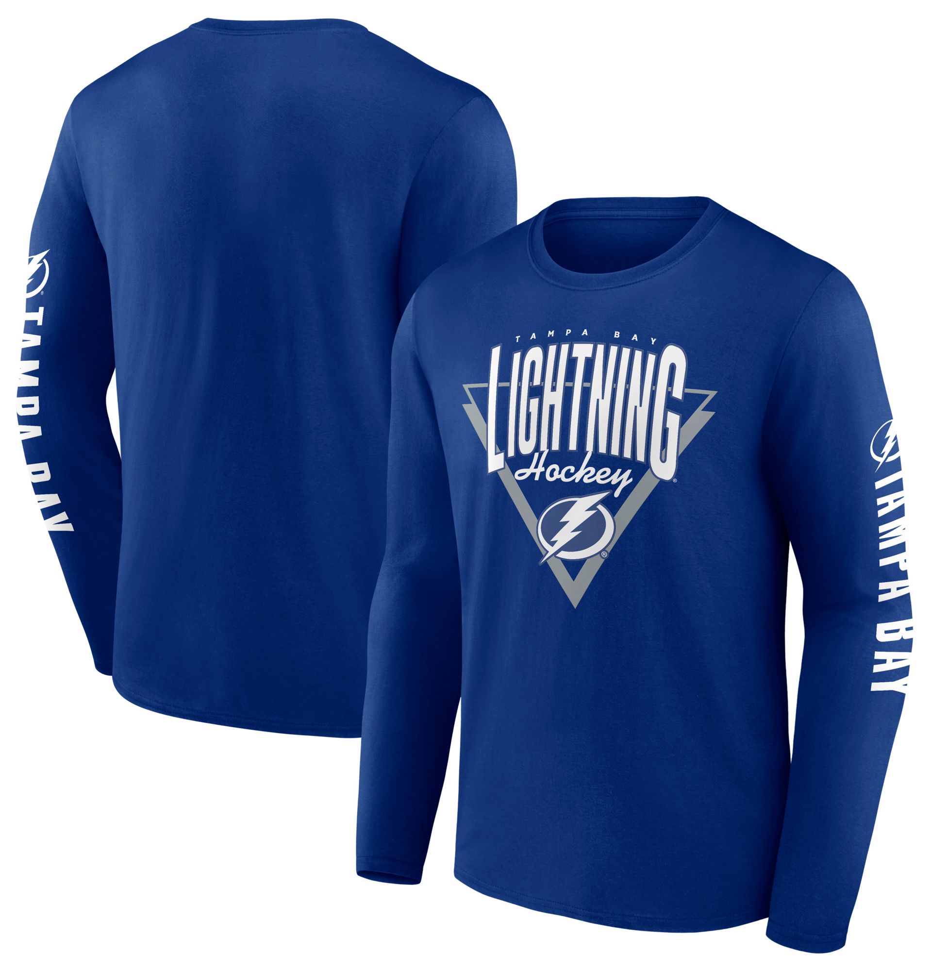 NHL Adult Tampa Bay Lightning Headline Blue Long Sleeve Shirt product image
