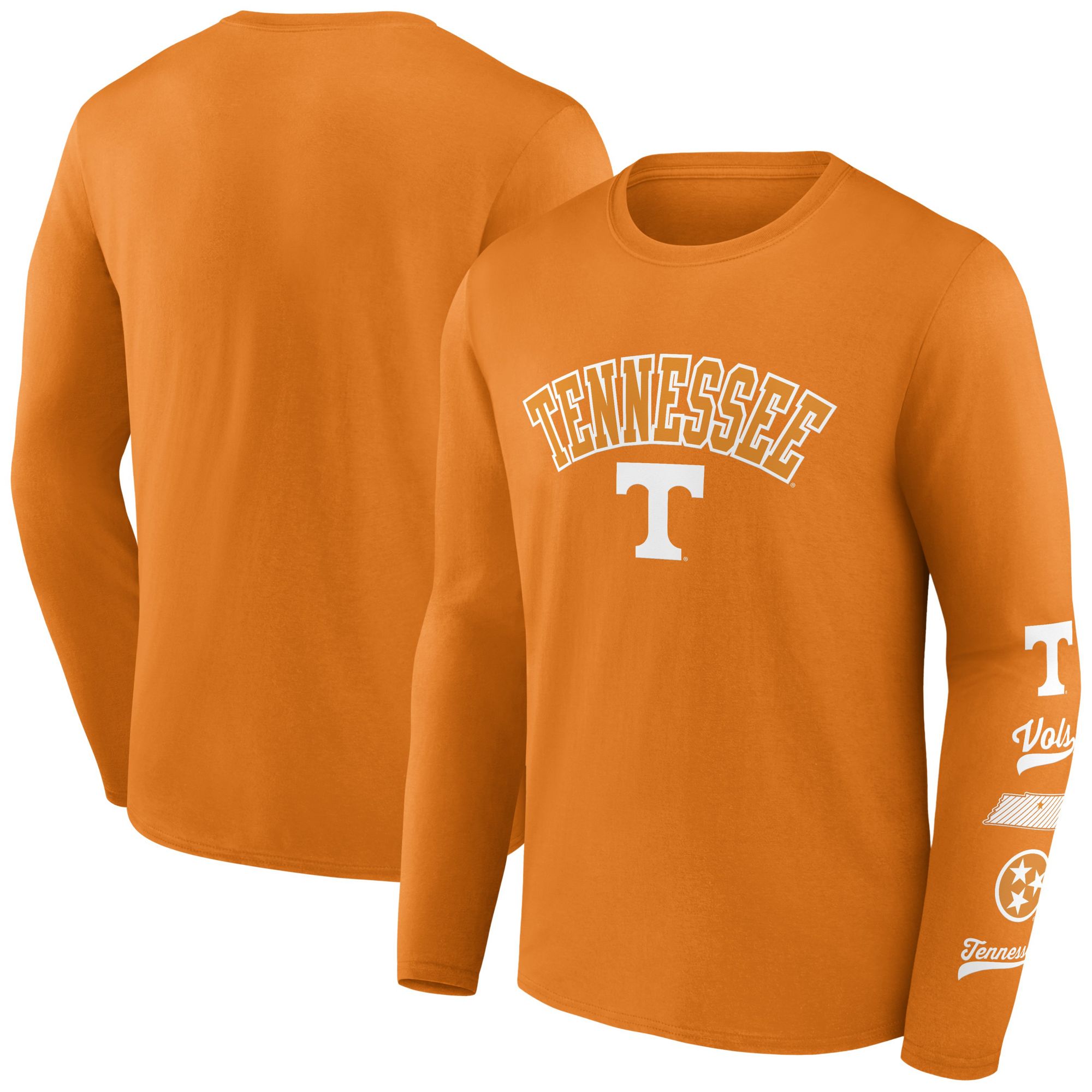 NCAA Men's Tennessee Volunteers Tennessee Orange Badge Long Sleeve T-Shirt product image