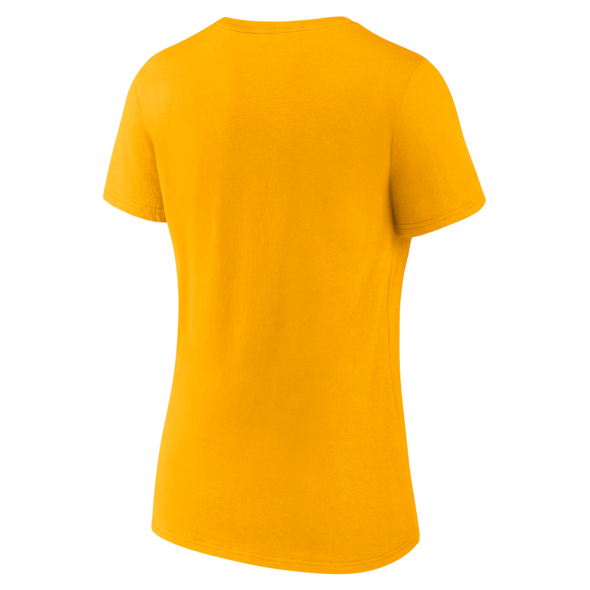 NHL Women's Nashville Predators Team Yellow Gold V-Neck T-Shirt