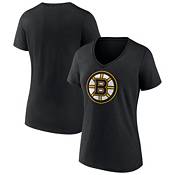 Fanatics NHL Women's Boston Bruins Vintage Charcoal Tri-Blend T-Shirt, Medium