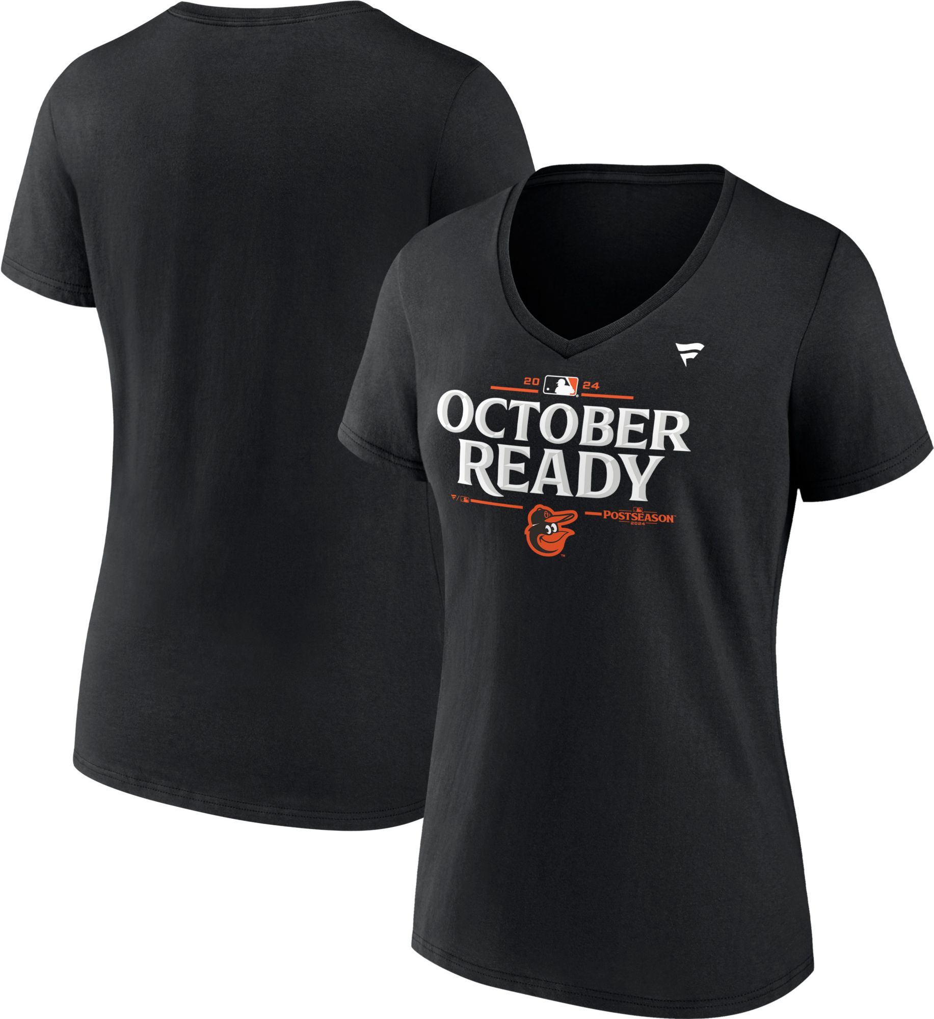MLB Team Apparel Women's Baltimore Orioles 2024 Postseason Participant Black Locker Room T-Shirt product image