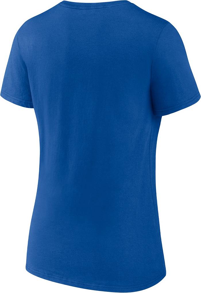 New Era Pinstripe Royal Scoop Women's T-Shirt X-Large