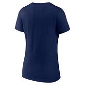 NHL Women's Columbus Blue Jackets Team Navy V-Neck T-Shirt product image