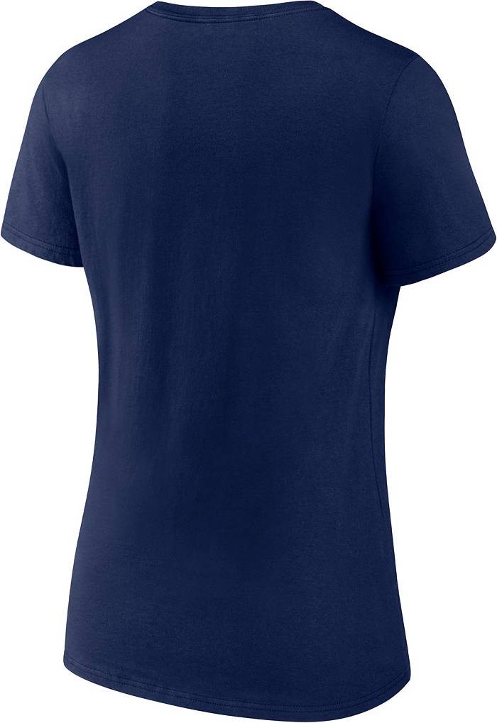 MLB Productions Youth White/Navy Milwaukee Brewers V-Neck T-Shirt