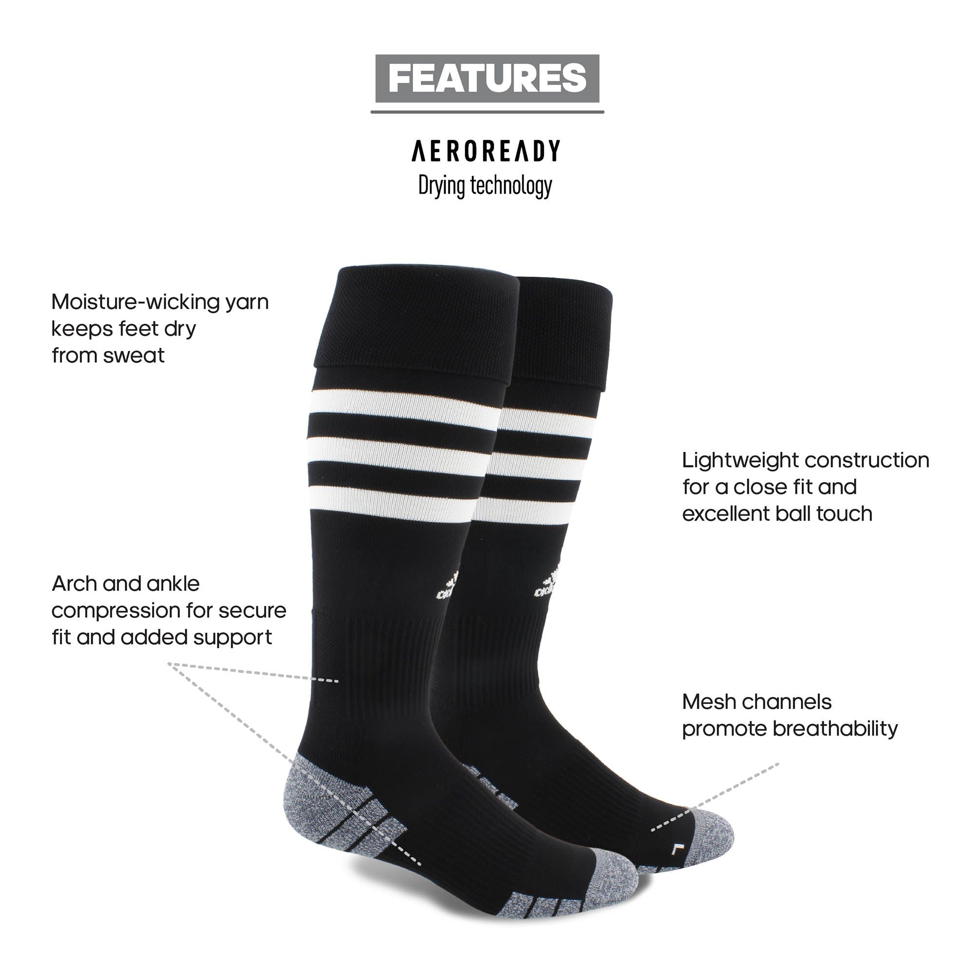 adidas 3-Stripe Hoop Soccer Socks product image