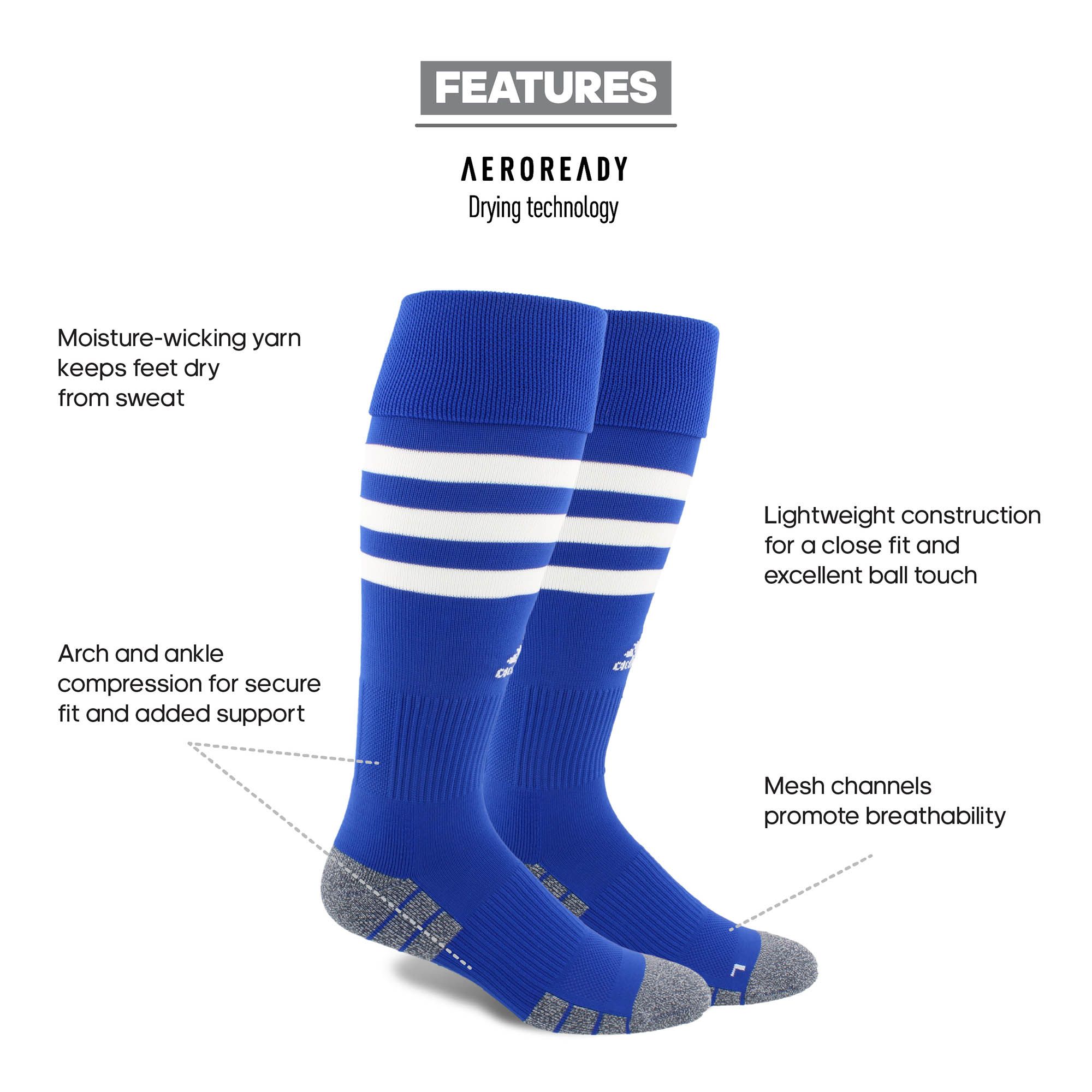 adidas 3-Stripe Hoop Soccer Socks product image