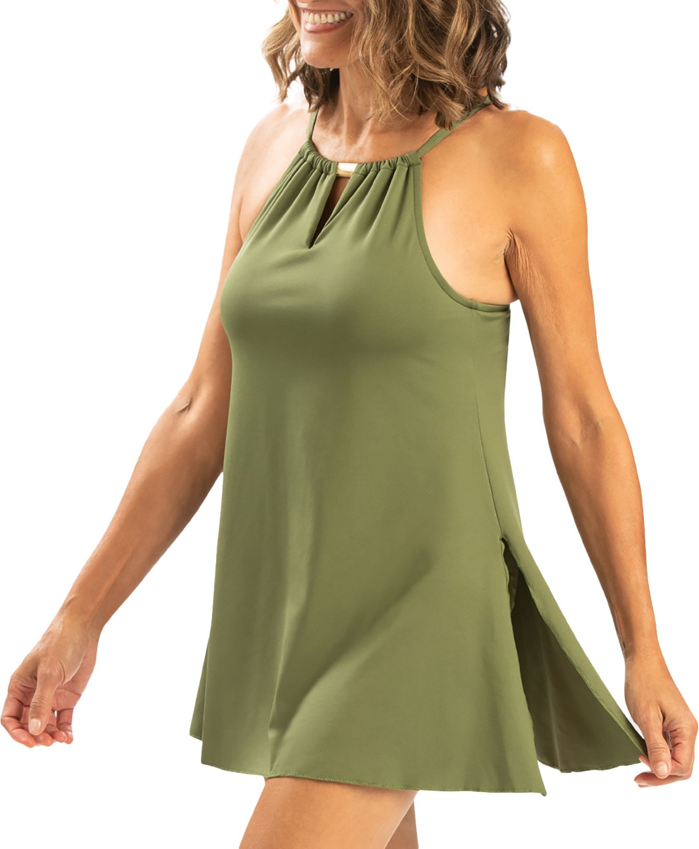 Dolfin Women's Solid A-Line Swim Dress product image