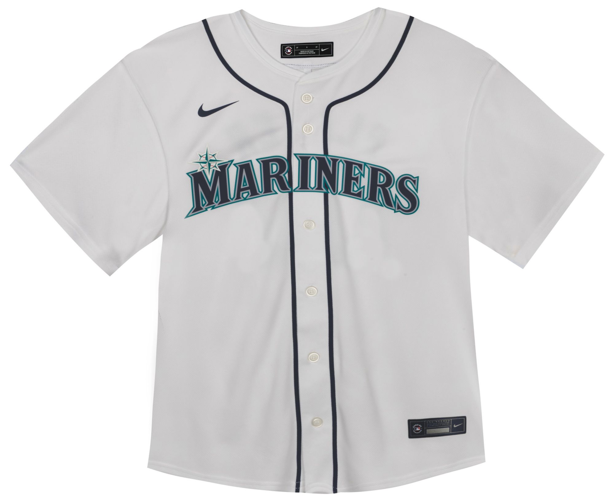 Nike Toddler Seattle Mariners White Cal Raleigh #29 Home Game Jersey product image