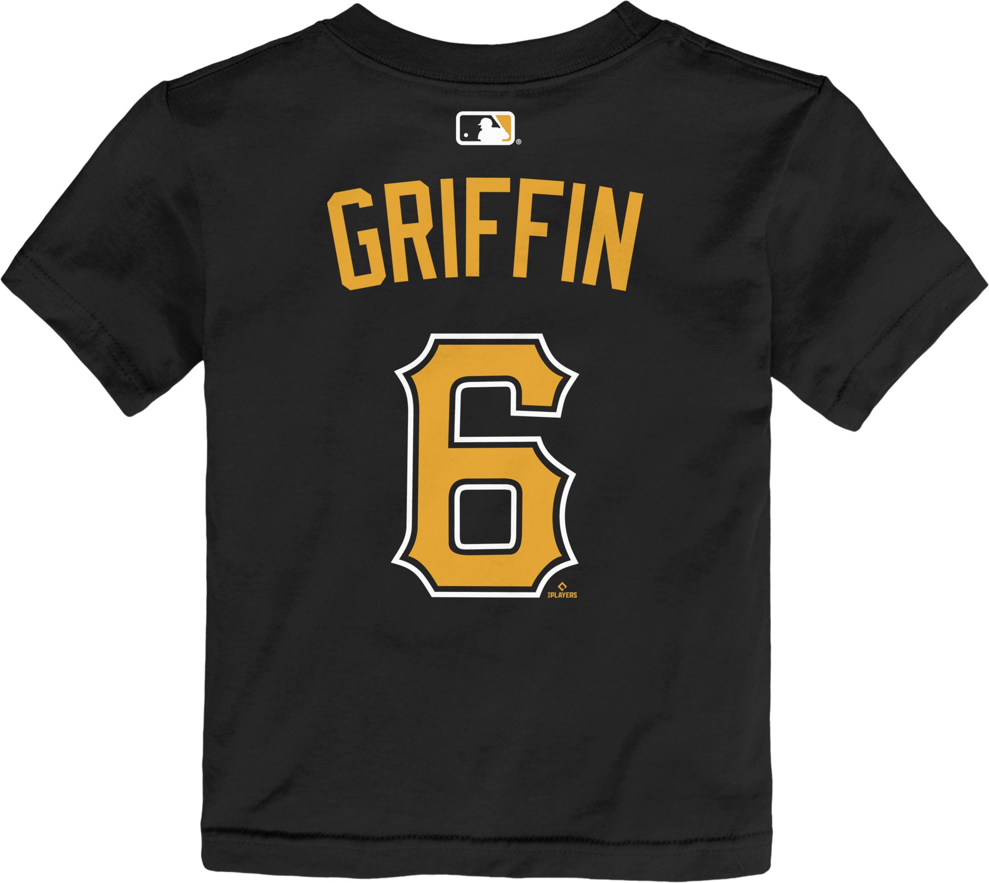MLB Team Apparel Toddler Pittsburgh Pirates Konnor Griffin #6 Home Black T-Shirt product image