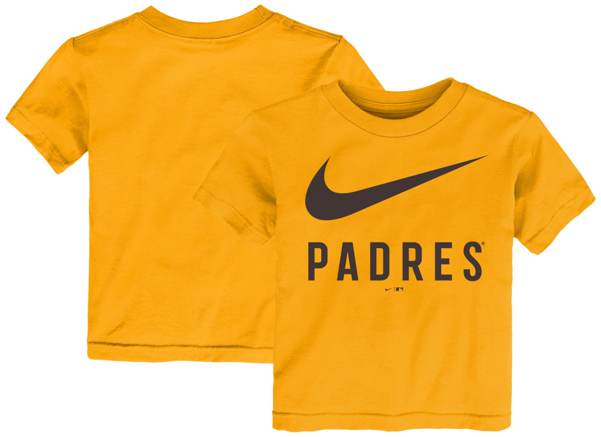 Nike Toddler San Diego Padres Yellow Swish Cotton T-Shirt product image