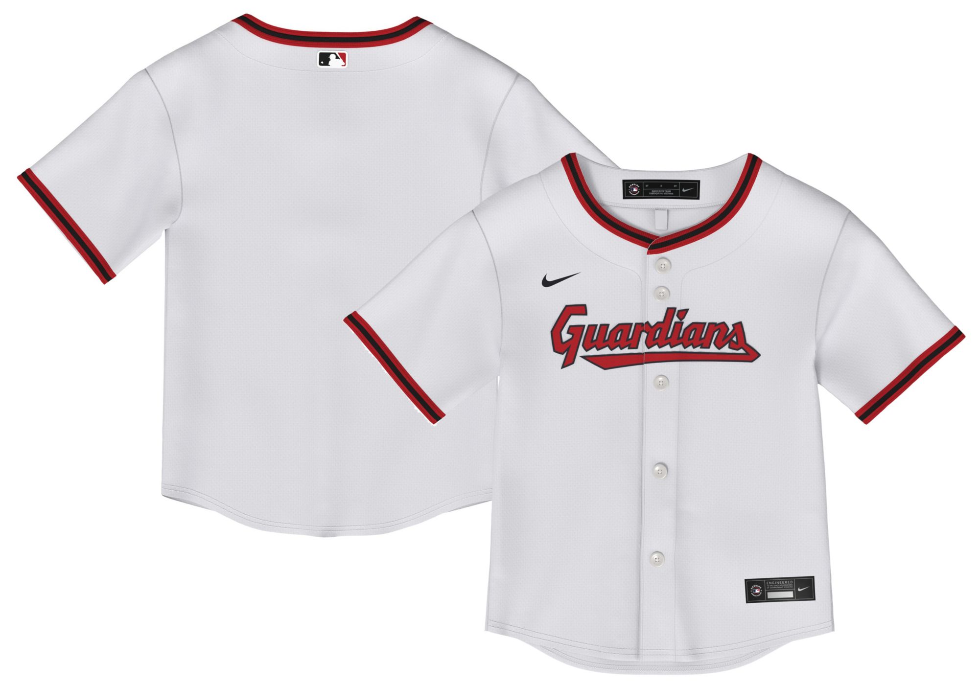 Nike Toddler Cleveland Guardians Replica White Jersey product image