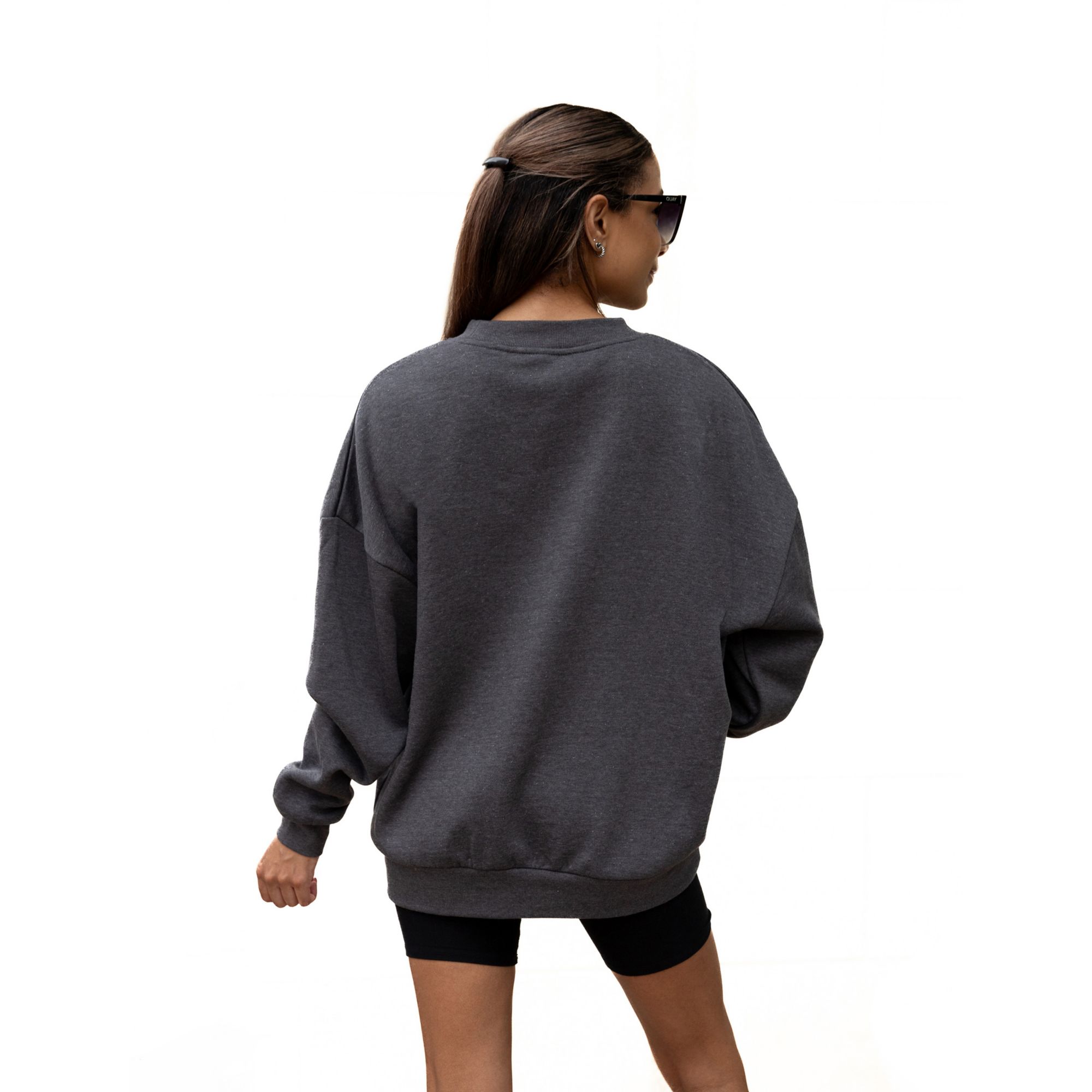 Gameday Couture Women's Duke Blue Devils Charcoal Leopard Crewneck Sweatshirt product image