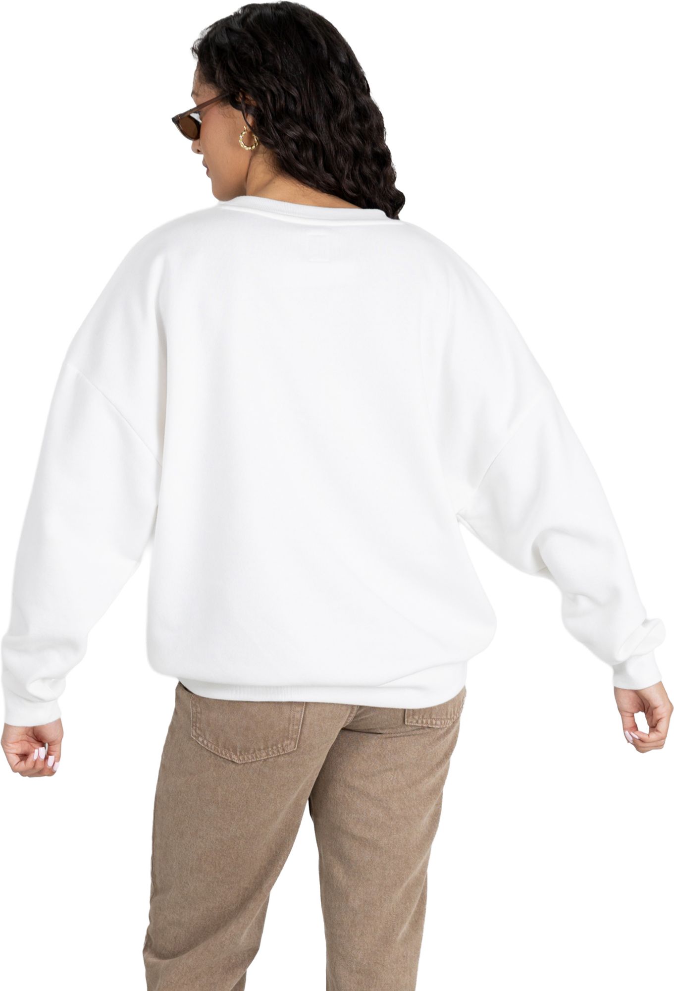Gameday Couture Women's Michigan Wolverines White Fleece Drop Shoulder Crewneck Sweatshirt product image