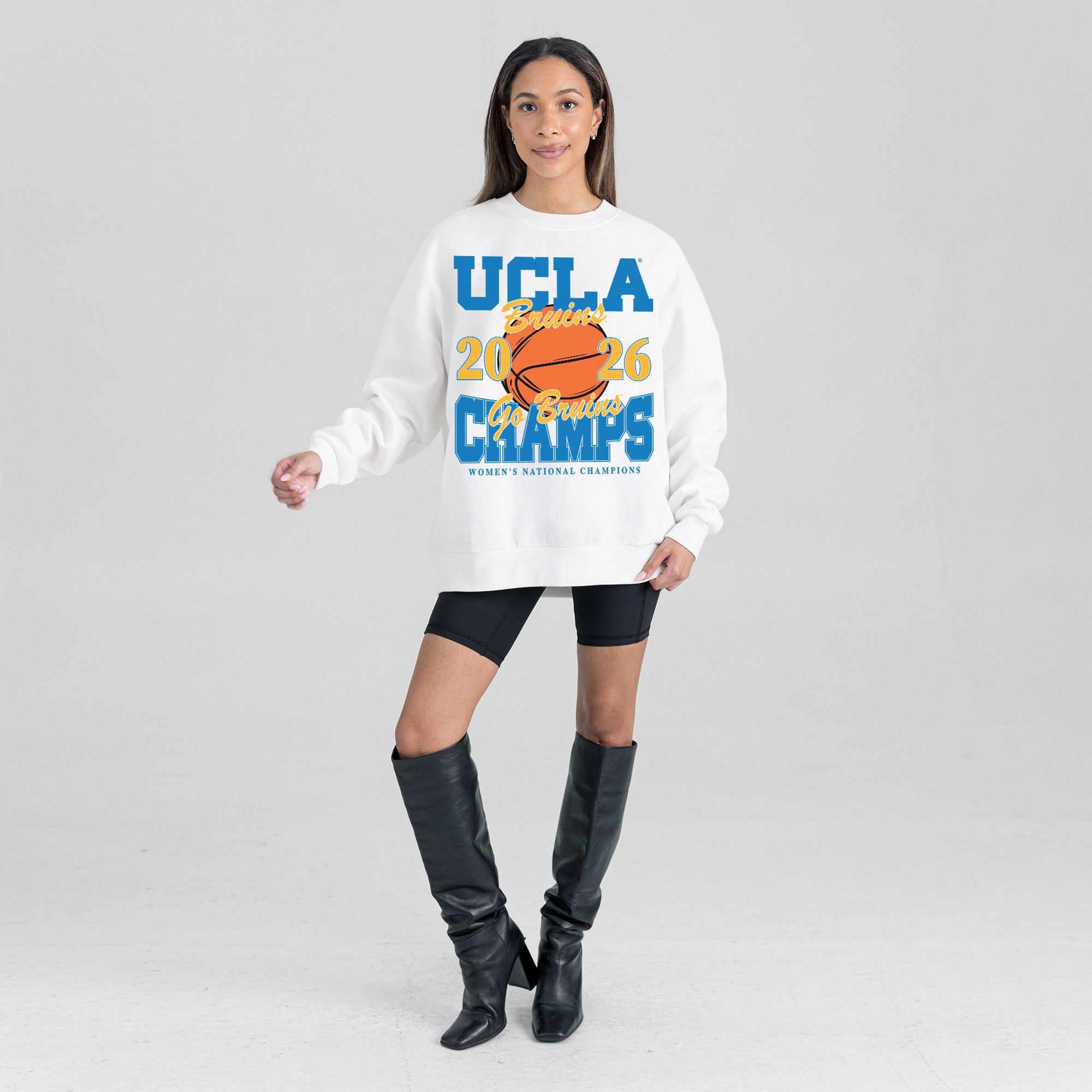 Gameday Couture Women's 2026 Women's Basketball National Champions UCLA Bruins Crew Sweatshirt product image