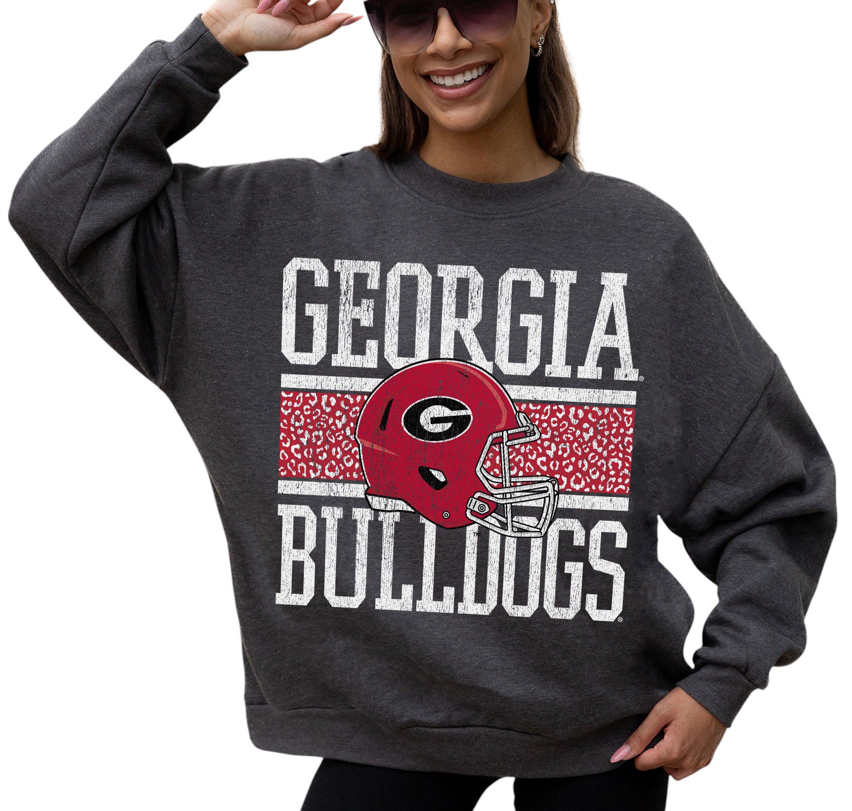 Gameday Couture Women's Georgia Bulldogs Charcoal Premium Crewneck Sweatshirt product image
