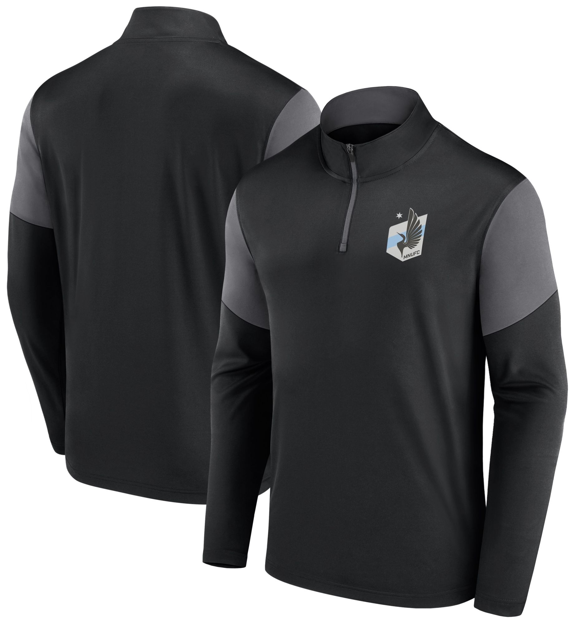 MLS Men's Minnesota United FC Logo Black Quarter-Zip Pullover product image