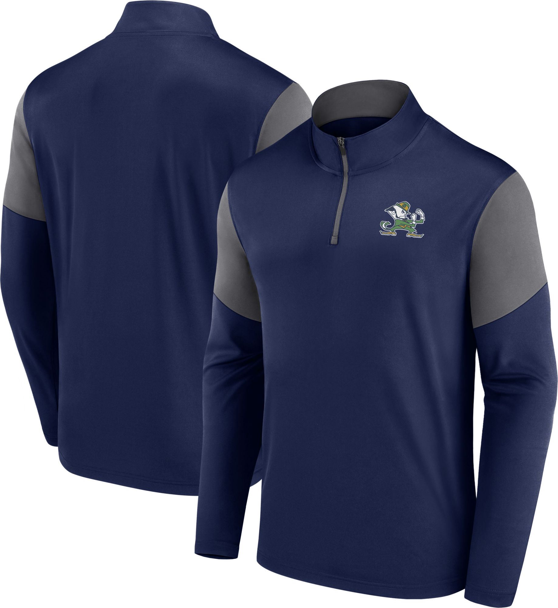 NCAA Men's Notre Dame Fighting Irish Navy Fundamental Quarter-Zip Pullover product image