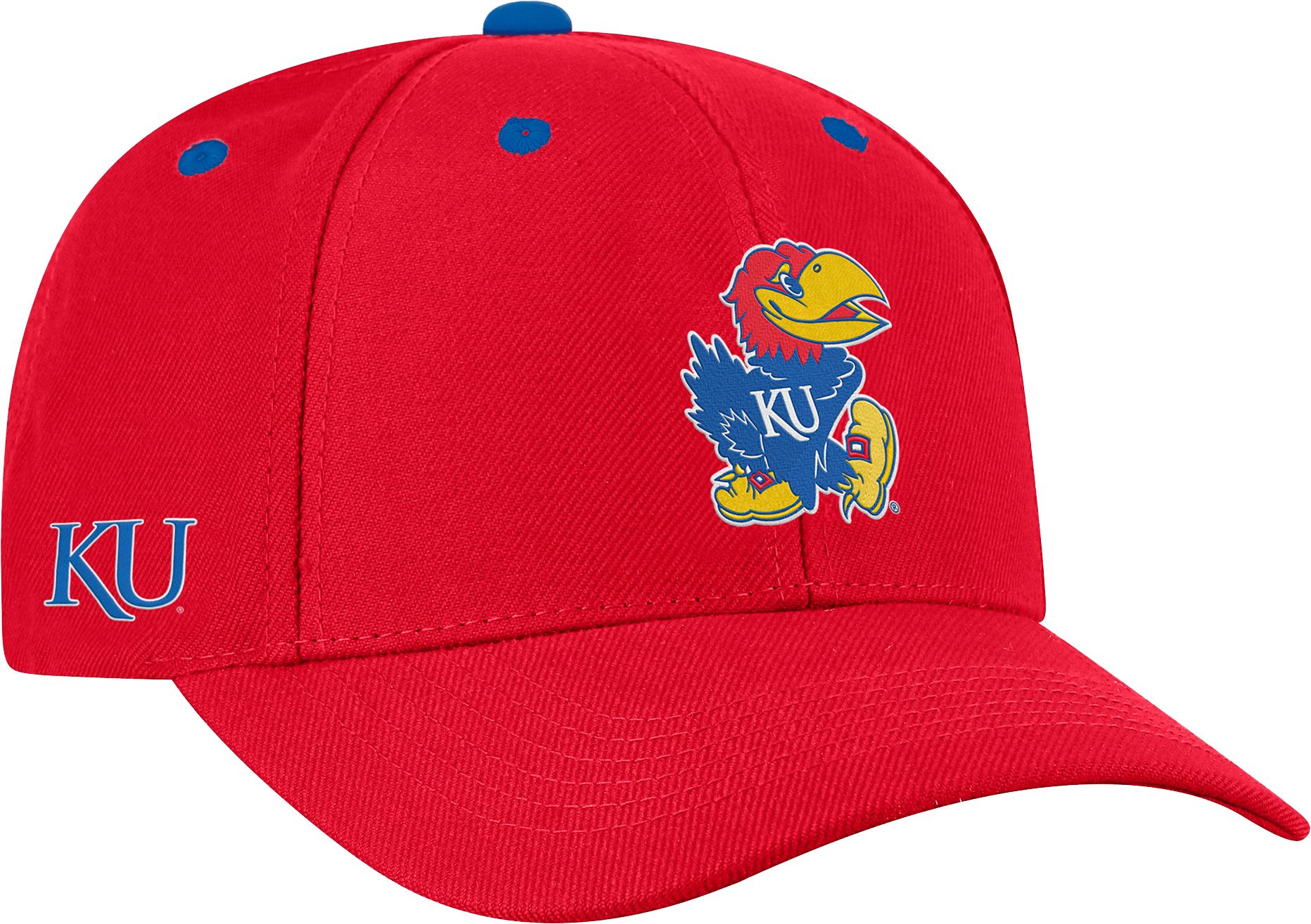 Top of the World Men's Kansas Jayhawks Crimson Triple Threat Adjustable Hat product image