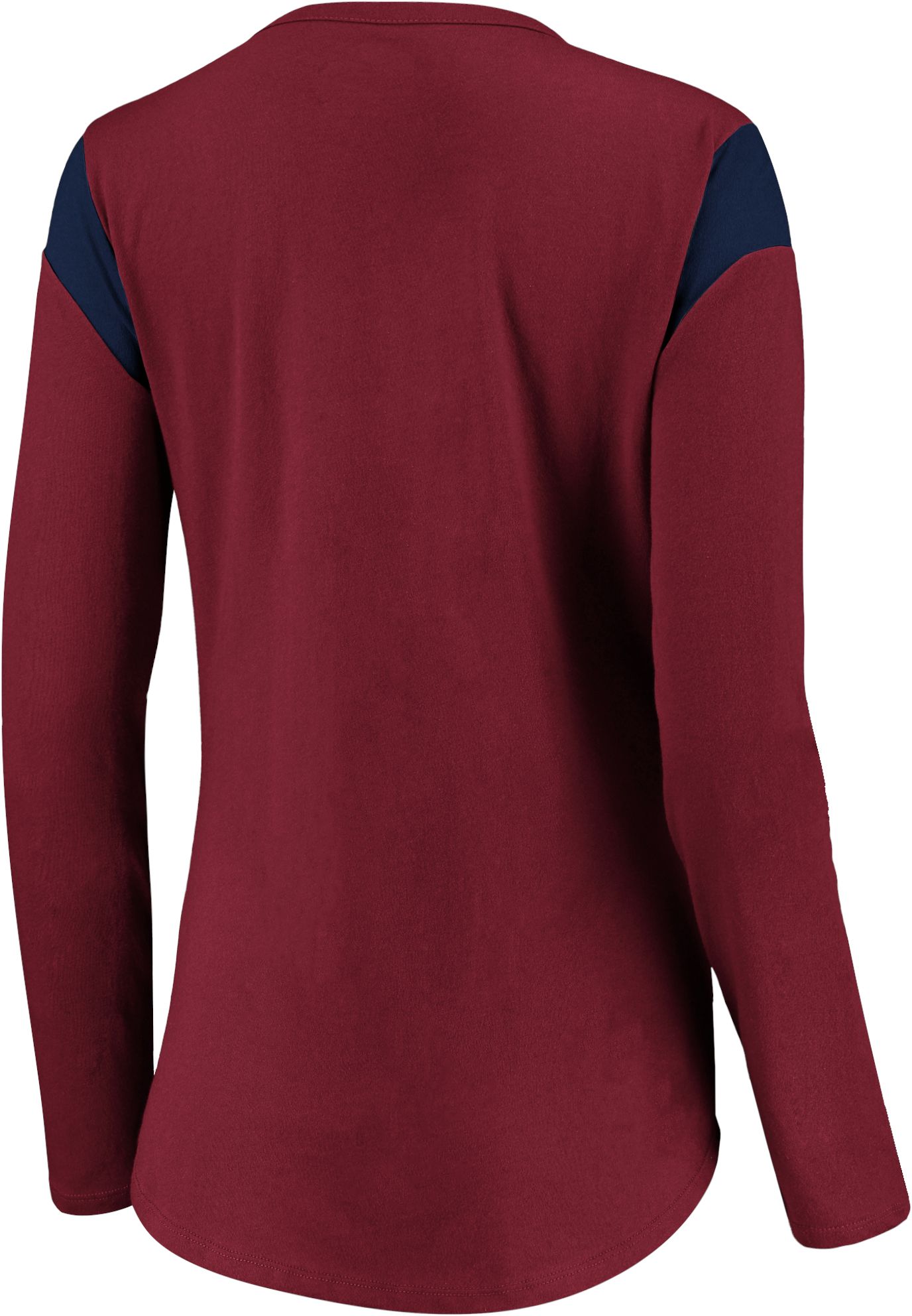 NHL Women's Colorado Avalanche Lace-Up Maroon T-Shirt product image