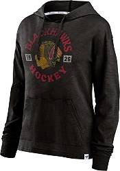 NHL Women's Chicago Blackhawks Vintage Faded Black Waffle Pullover Hoodie product image