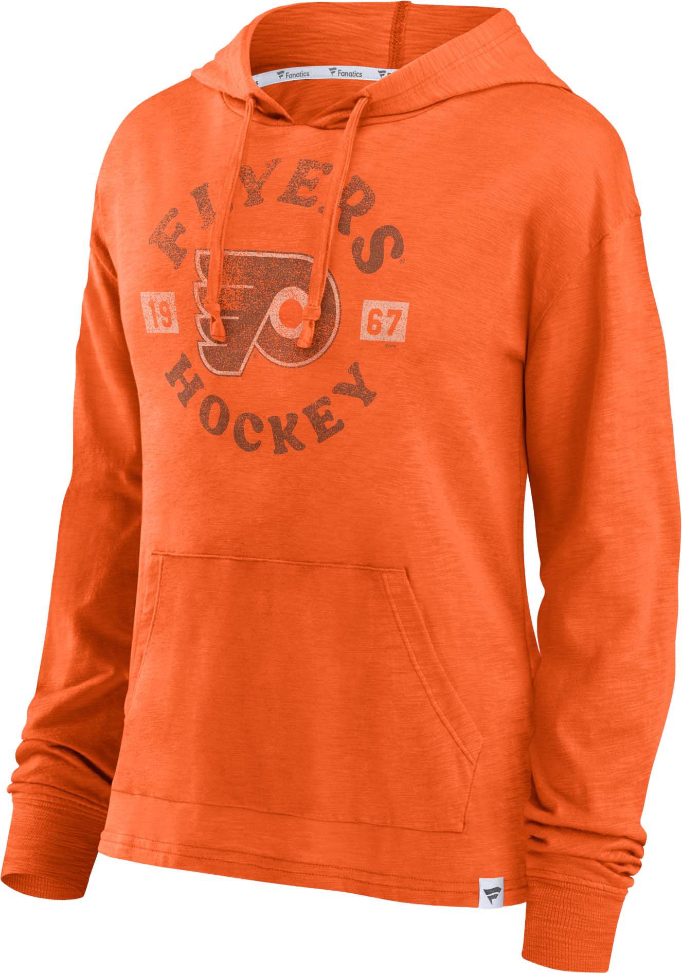 NHL Women's Philadelphia Flyers Vintage Orange Waffle Pullover Hoodie product image