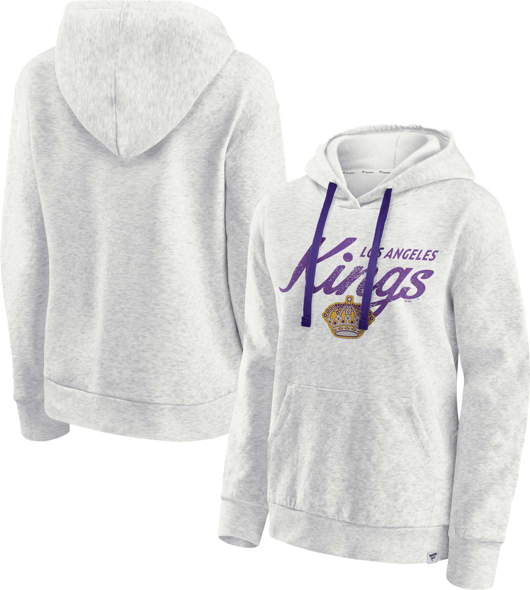 NHL Women's Los Angeles Kings Vintage Oatmeal Quilted Pullover Hoodie product image