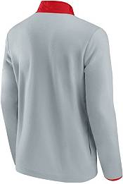 NHL Chicago Blackhawks Polar Sport Grey Fleece Quarter-Zip Pullover Shirt product image