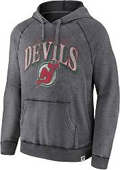 NHL New Jersey Devils Vintage Wash Storm Gray Pullover Hoodie product image
