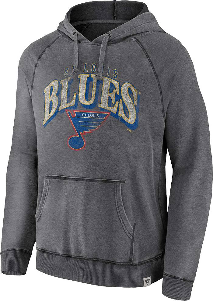 NHL St. Louis Blues Vintage Wash Storm Gray Pullover Hoodie