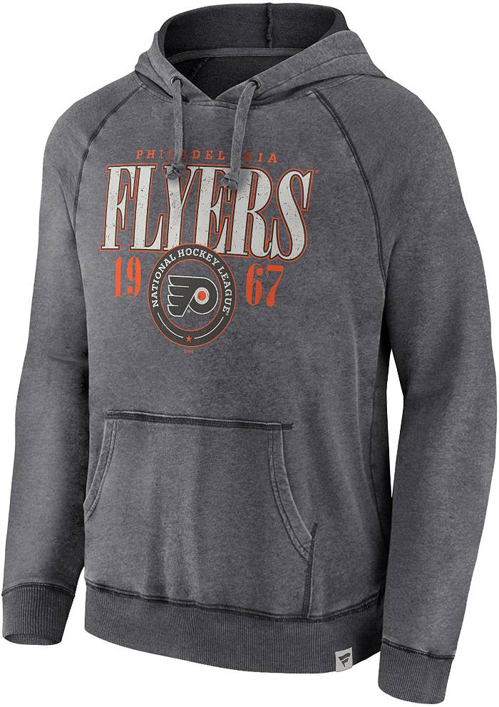 NHL Philadelphia Flyers Hoodie Sweatshirt Gray Size Large