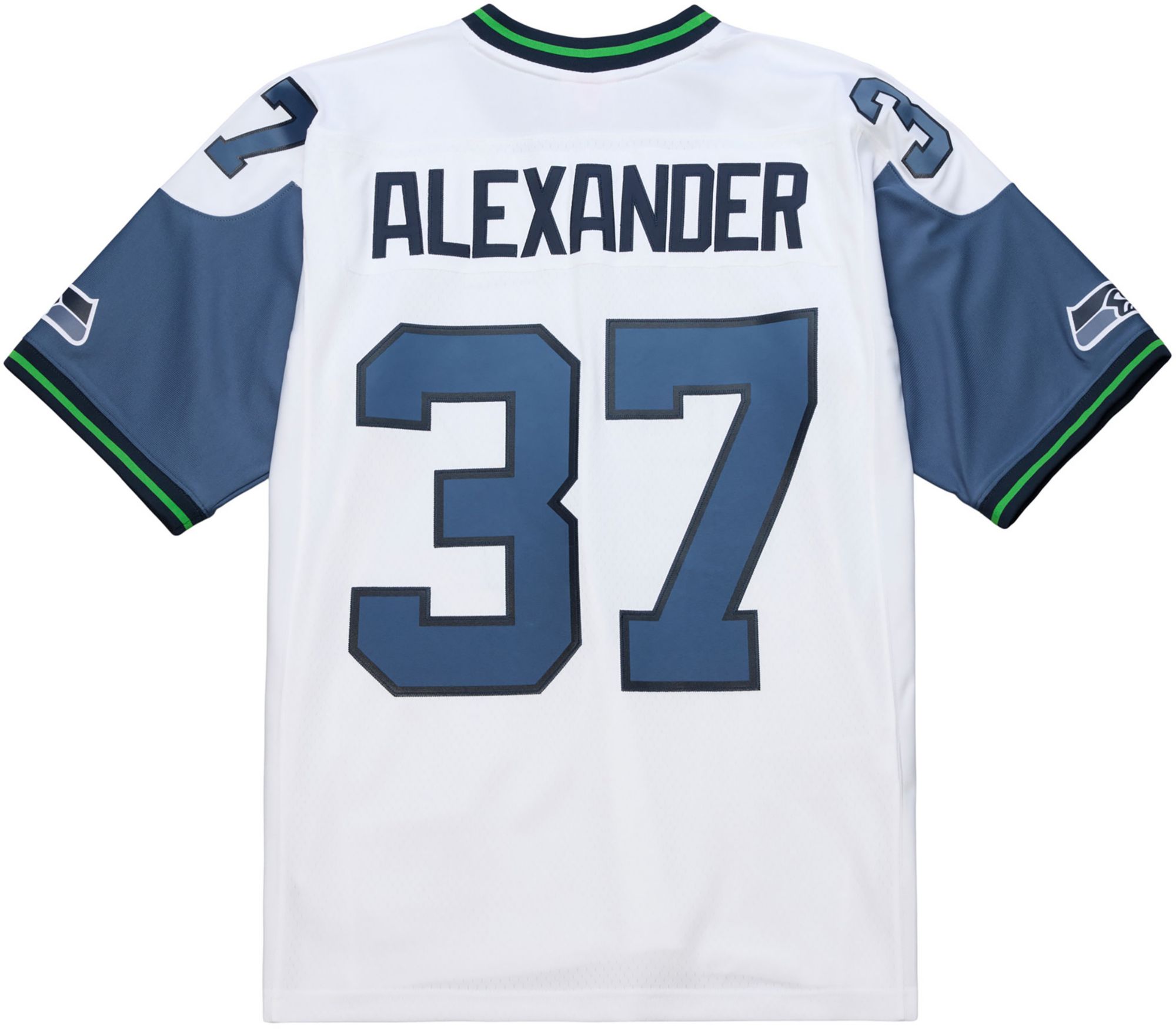 Mitchell & Ness Men's 2007 Seattle Seahawks Shaun Alexander #37 White Legacy Jersey product image