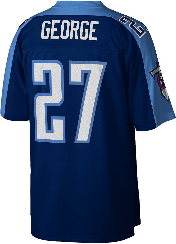 Men's Mitchell & Ness Eddie George Navy Tennessee Titans 1999 Legacy Replica Jersey