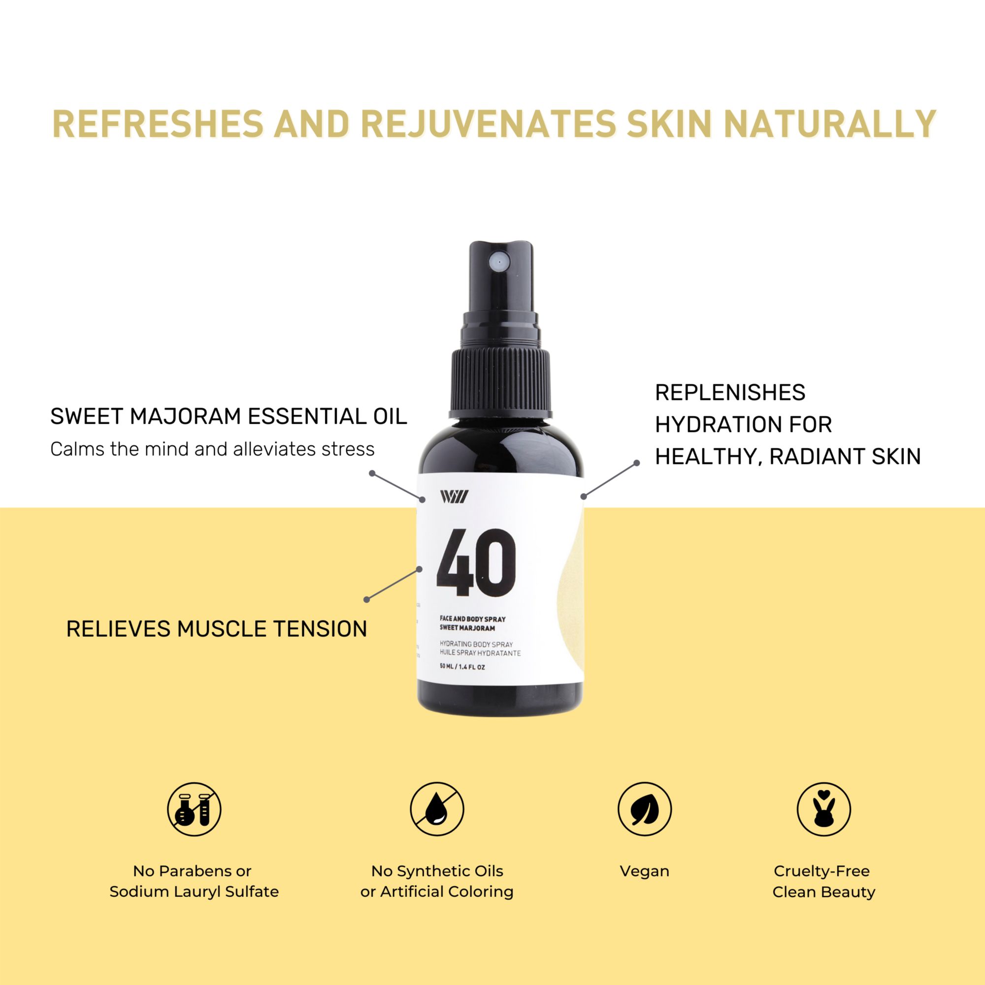 Way of Will 40 Face and Body Spray product image