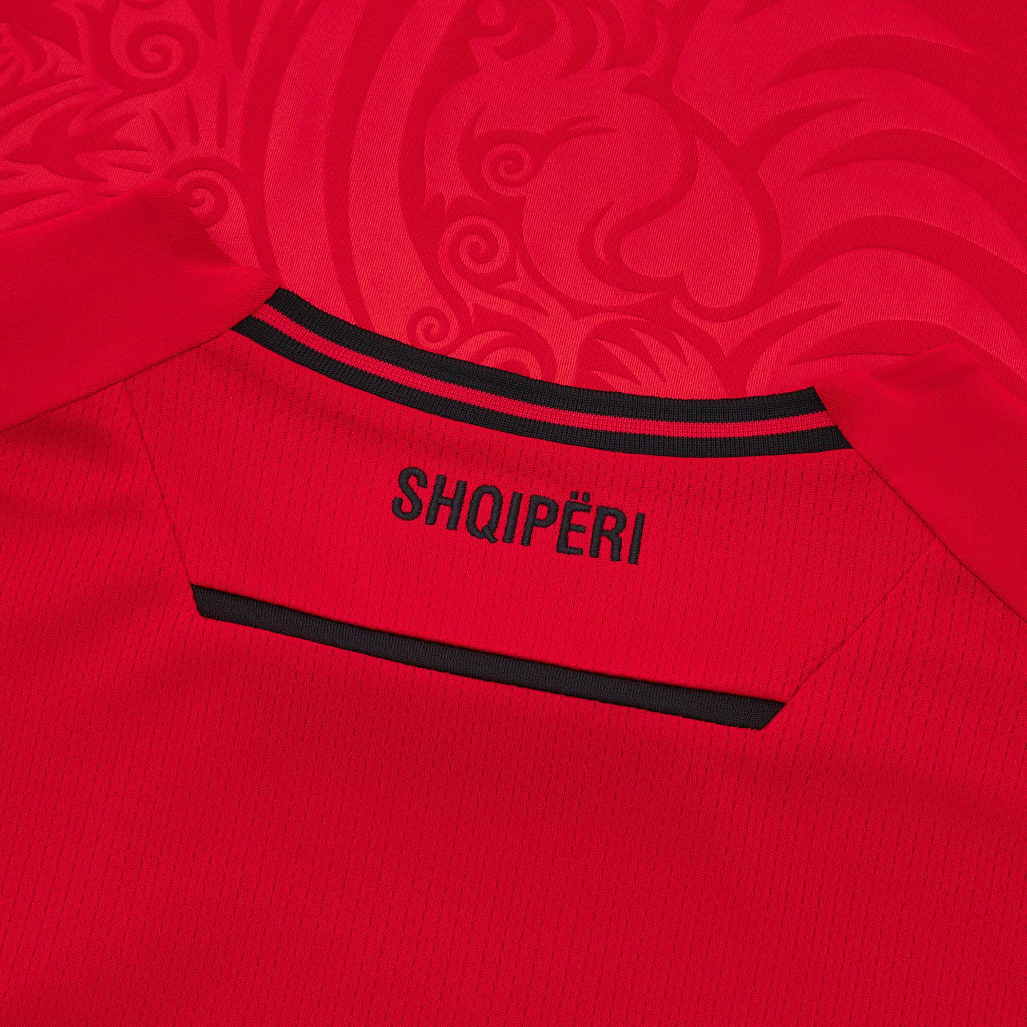 Macron Adult Albania National Team 2025 Red Authentic Home Jersey product image