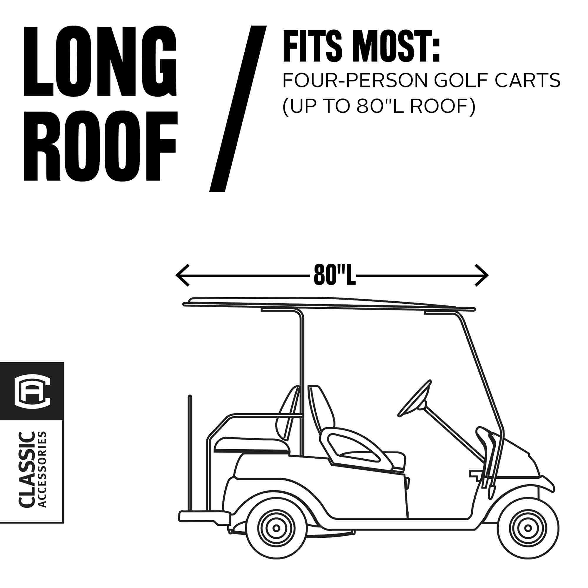 Classic Accessories Fairway Travel Short Golf Cart Enclosure product image