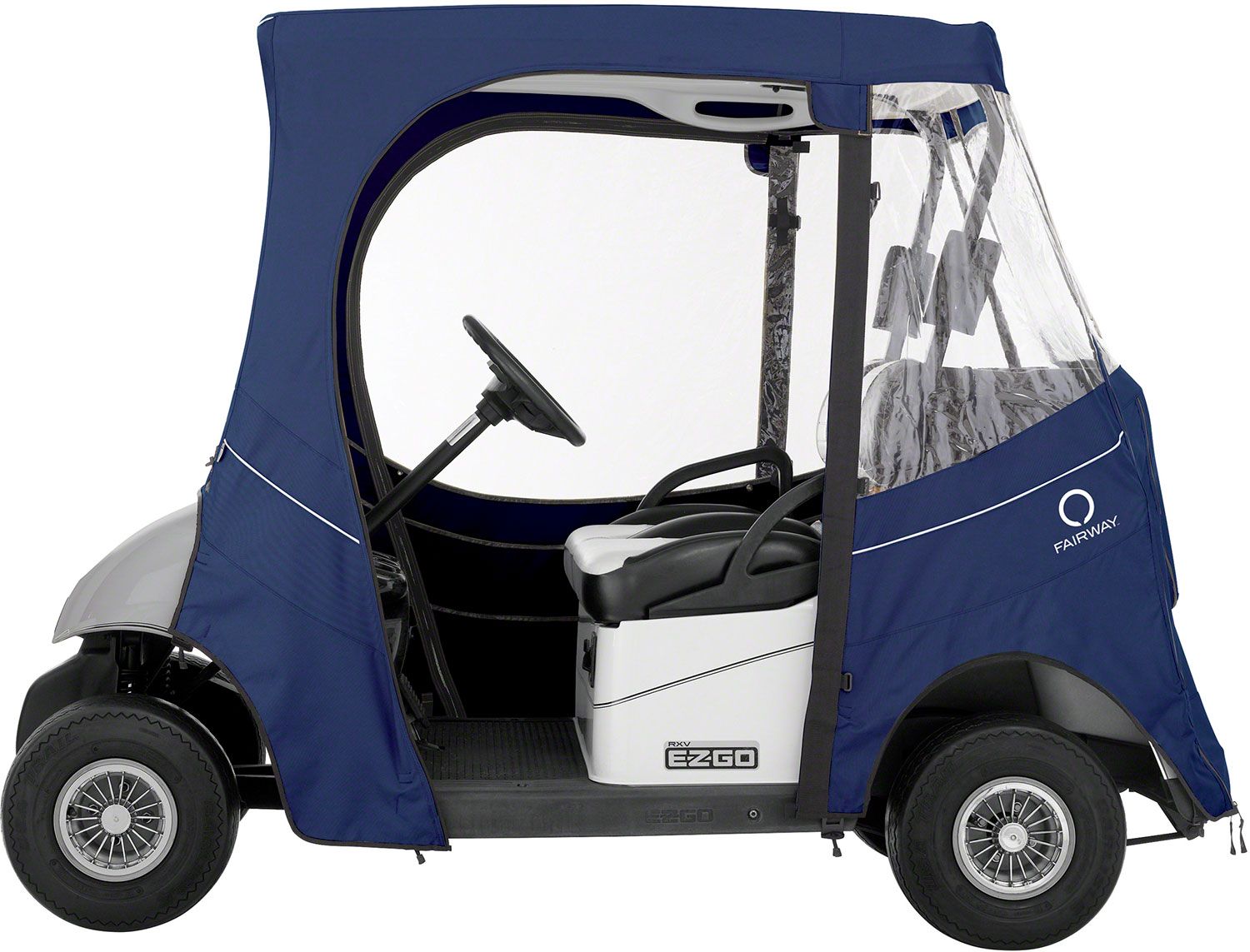 Classic Accessories Fairway FadeSafe E-Z-GO Navy Golf Cart Enclosure product image