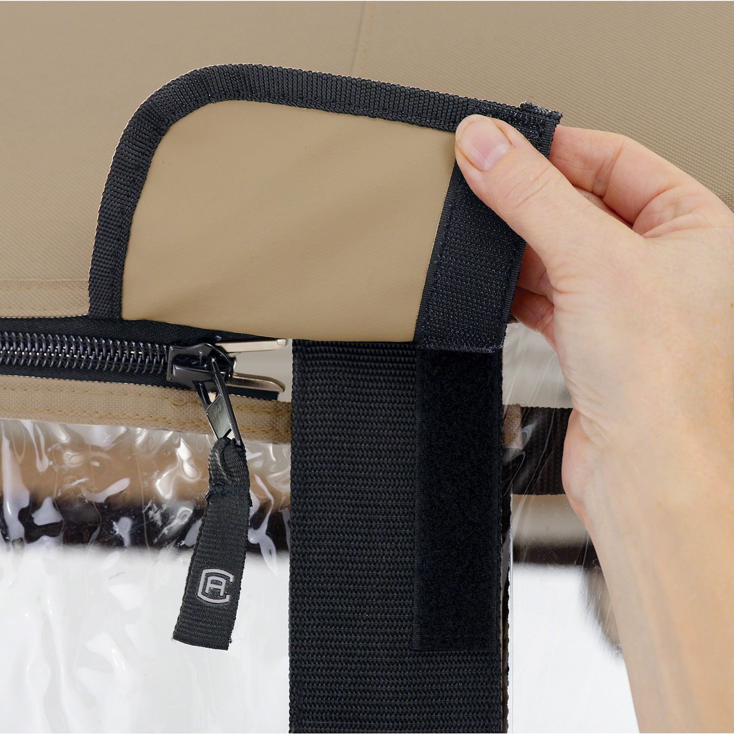 Classic Accessories Fairway Precedent Short Golf Cart Enclosure – Khaki product image