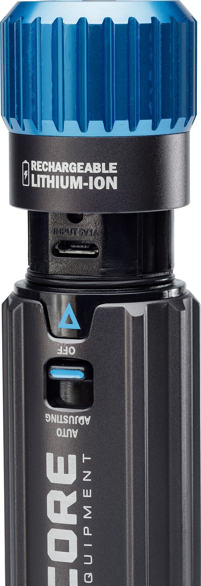 CORE Equipment 1500 Lumen Rechargeable Auto-Dimming Flashlight with USB Output product image