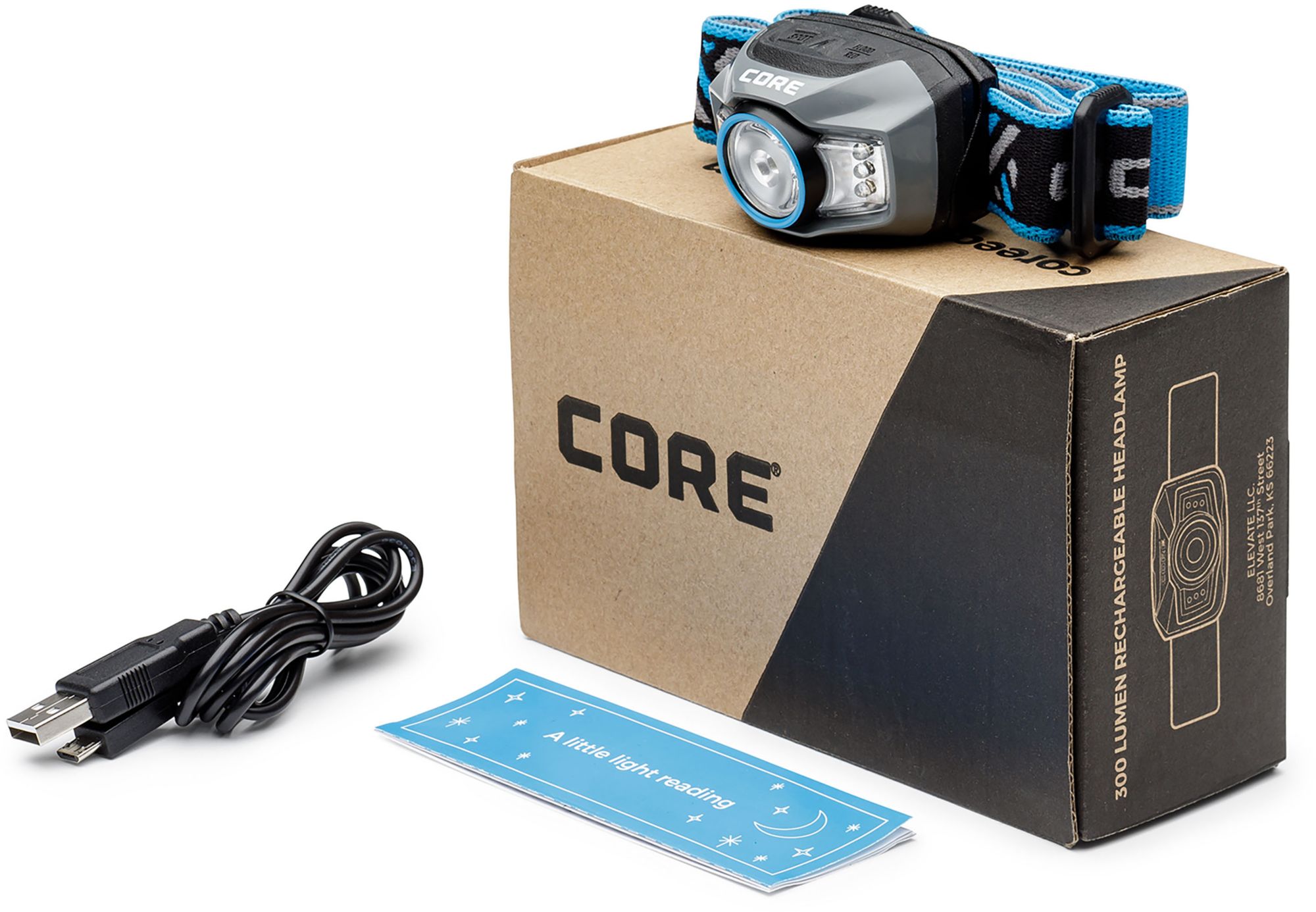 CORE Equipment 300 Lumen Rechargeable Multi-Color Headlamp product image
