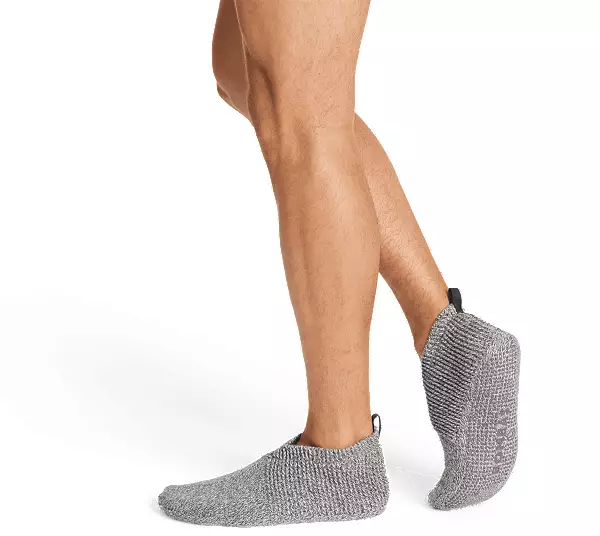 Men's Bombas Marl Gripper Slipper with Tipping Ankle Socks