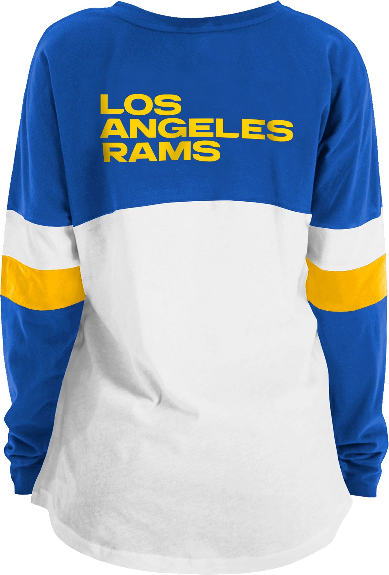 New Era Women's Los Angeles Rams Lace Up Raglan Royal Long Sleeve T-Shirt product image