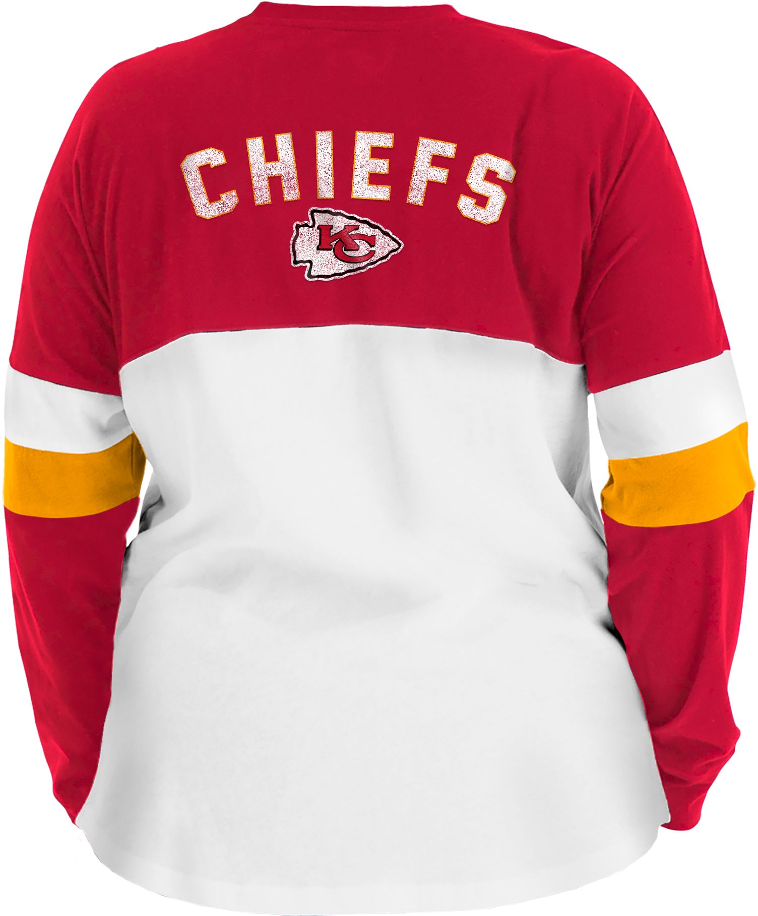 New Era Women's Kansas City Chiefs Lace White Plus Size Long Sleeve T-Shirt product image
