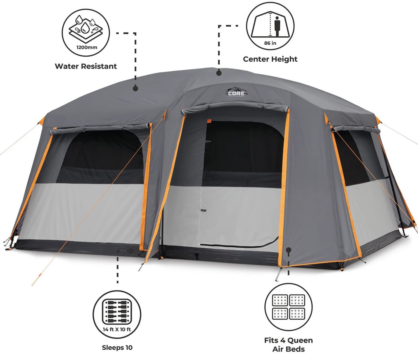 10 person instant cabin tent hotsell