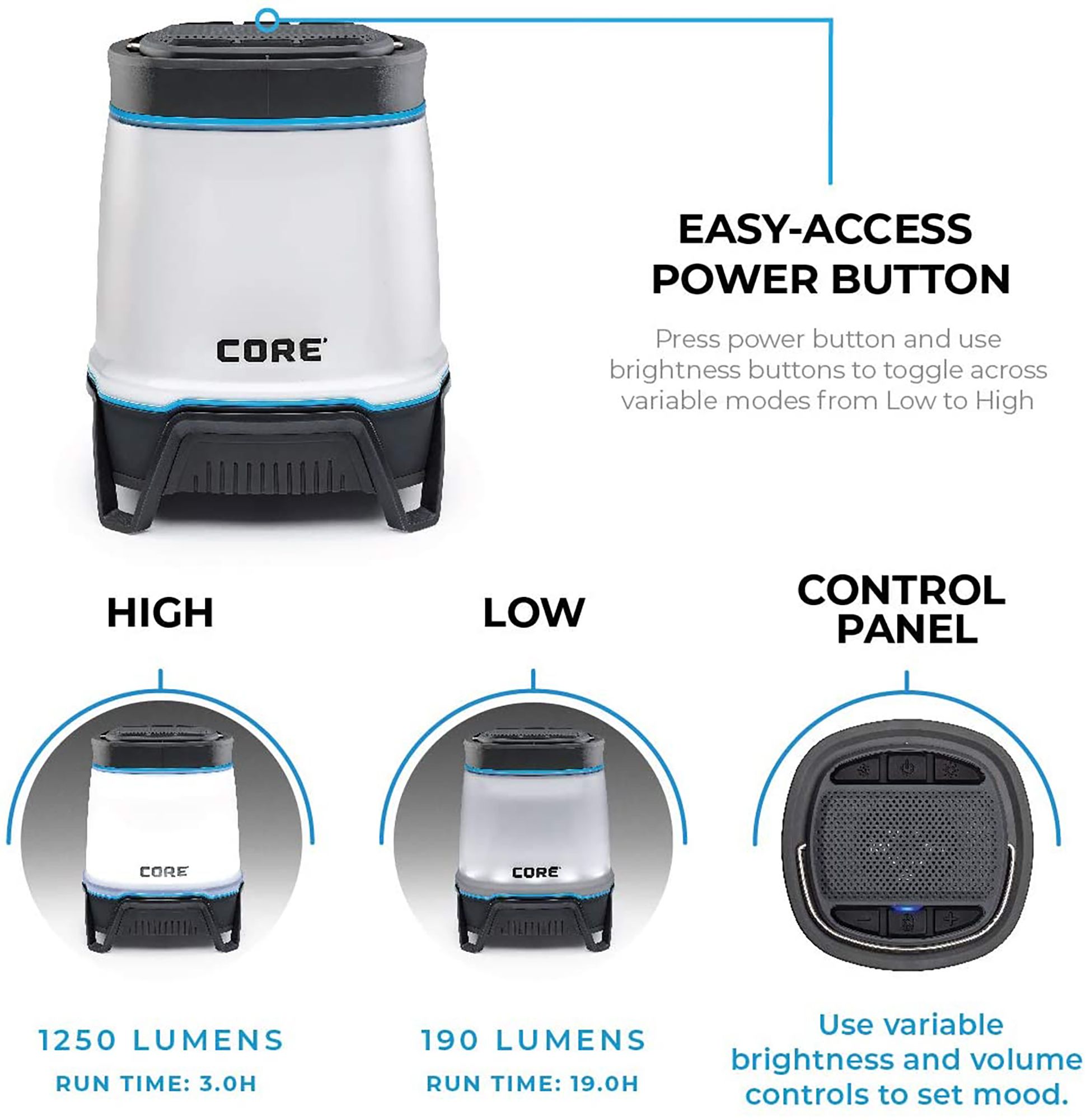 Core Equipment Rechargeable Bluetooth Lantern product image