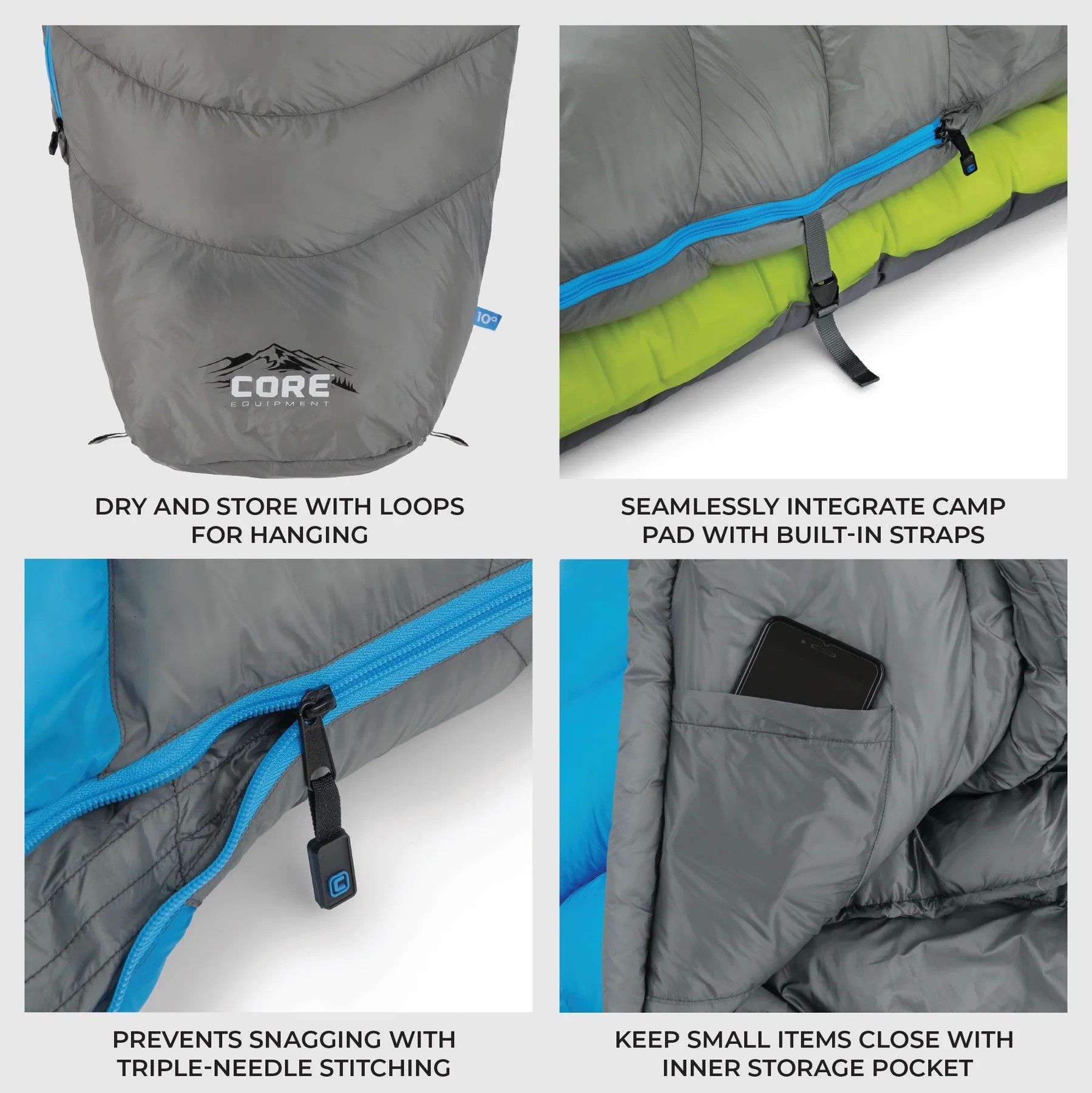 Core Equipment Mummy 10 Sleeping Bag product image