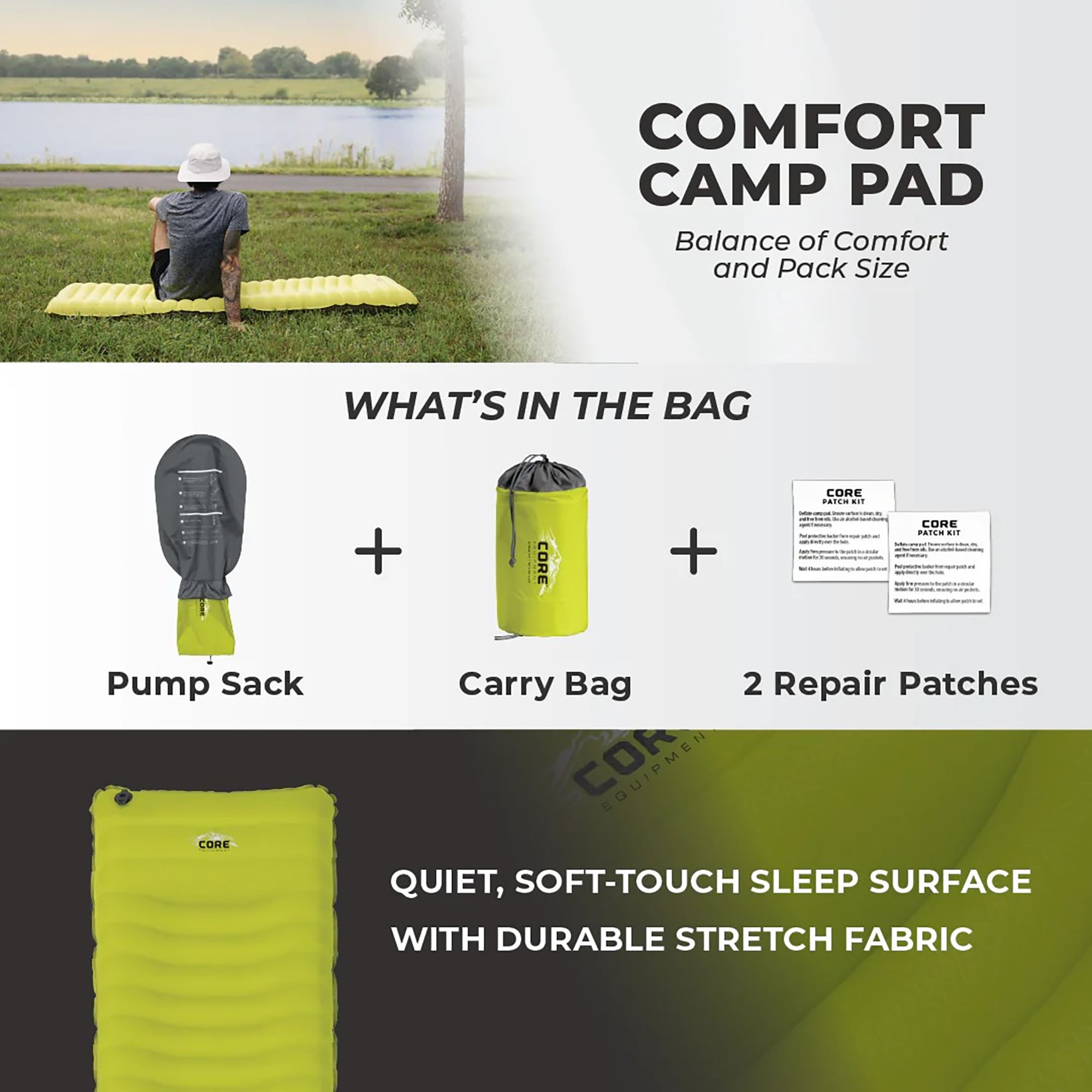 Core Equipment 4 Season Insulated Sleeping Pad product image