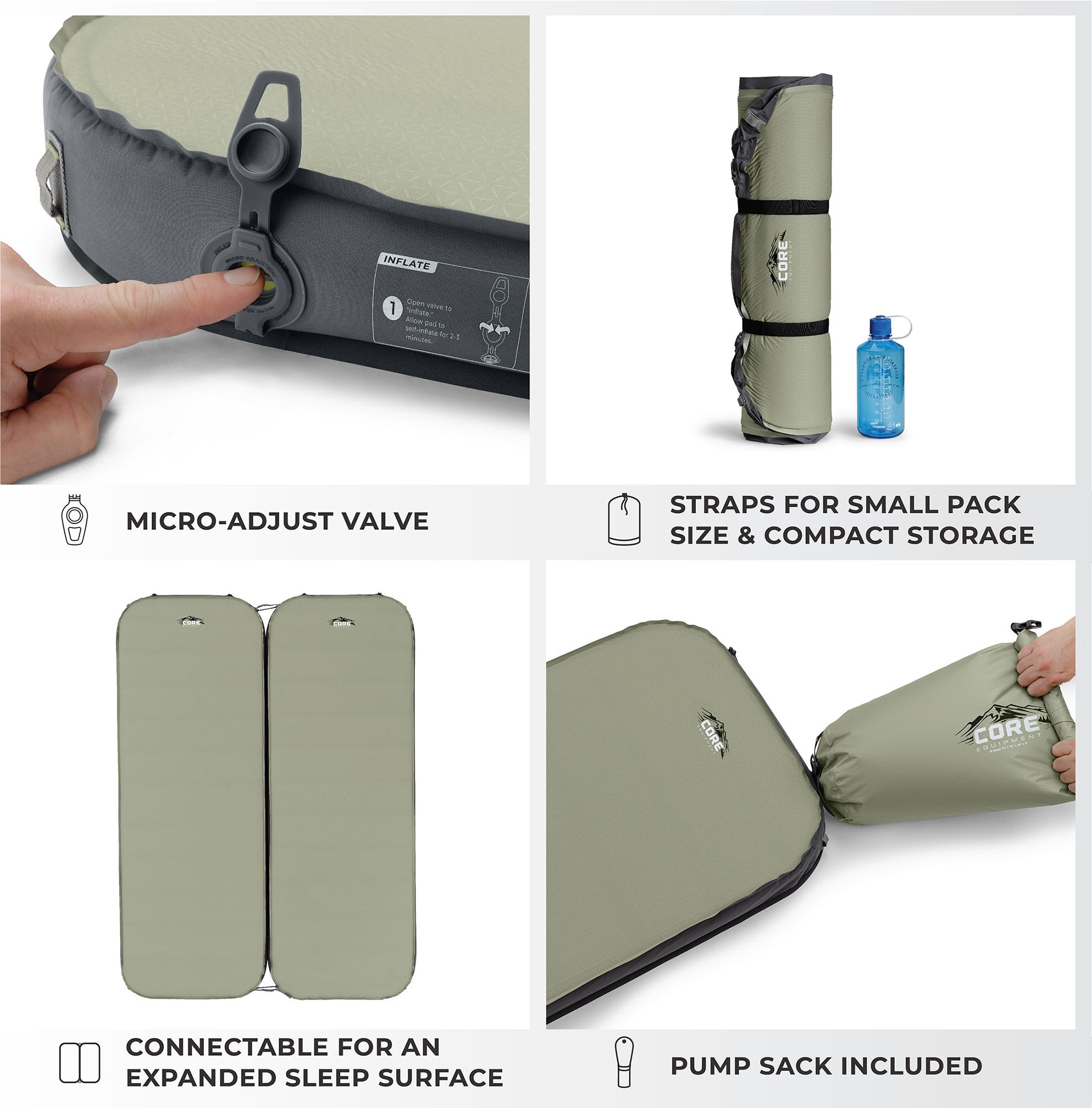 CORE Equipment 4 Seas Self-Inflating Camp Bed product image